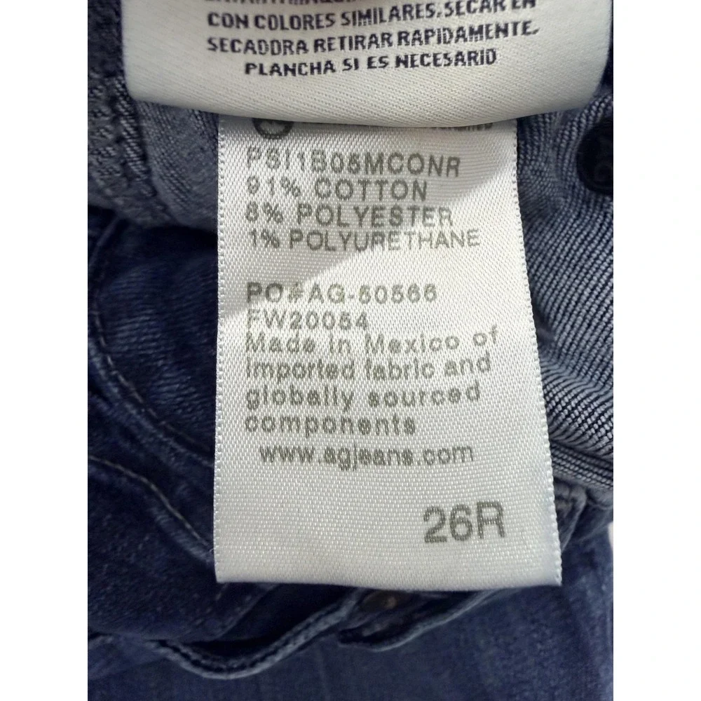 AG Adriano Goldschmied Maternity Prima Jeans Womens 26R Blue Med Wash 26x30
